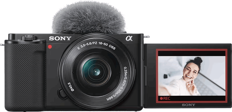 Sony ZV-E10 -järjestelmäkamera + 16-50 mm objektiivi